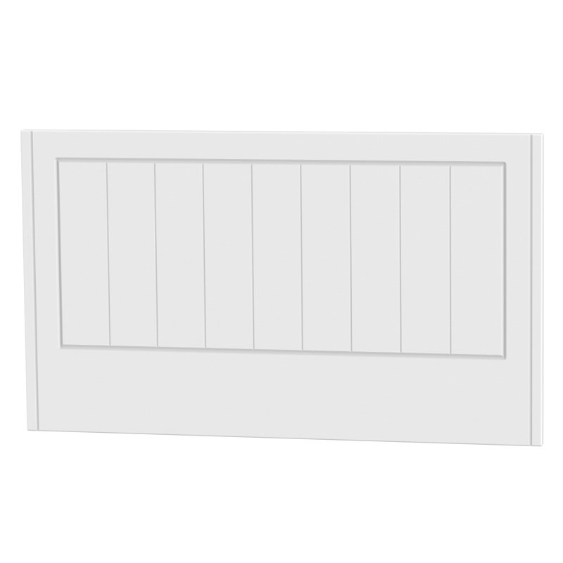 Fully Assembled Saxena Headboard, Single (3'), White