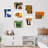 " Multicolor Colorful Mid-Century Grunge Paint Stroke Abstract Geometric " 7 - Pieces-92573592-99535722