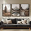 Art mural encadré sur toile, rétro muraux abstraits pour chambre à coucher-1668609044-1668609042