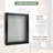 Siniah Black Solid Wood Storage Shadow Box Picture Frame