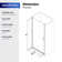 34 to 35-3/8 in. W x 72 in. H Semi-Frameless Pivot Shower Door in Matte Black