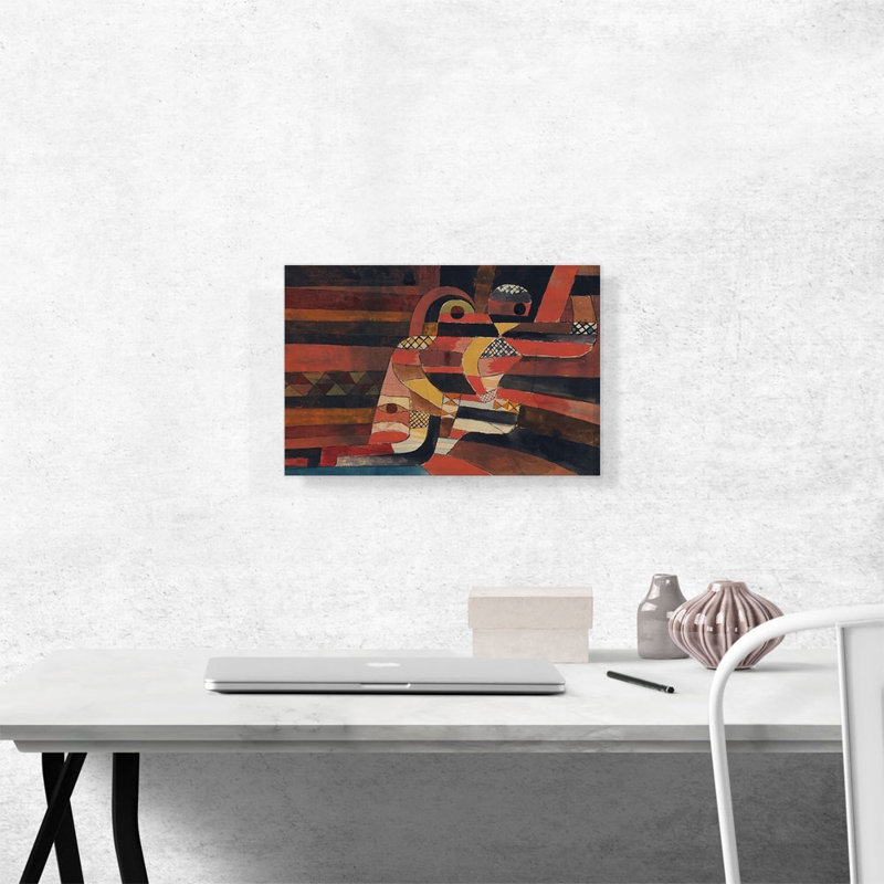 «Lovers 1920» par Paul Klee - reproduction d'art sur toile tendue, H 12 po x l 18 po x P 0,75 po