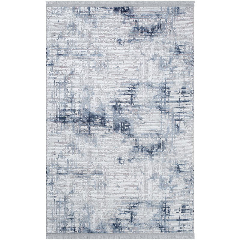 Dazmond Abstract Machine Made Indoor / Outdoor Area Rug, Rectangle 5'3" x 6'7"