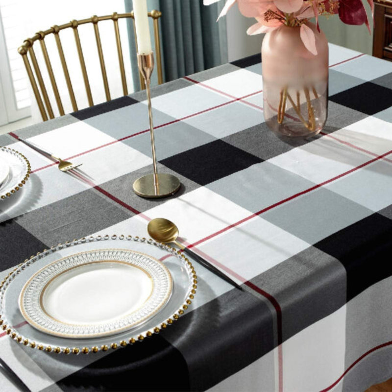 Nappe haute performance, Plaid, Noir, noir, noir, noir, 70 po x 0,1 po