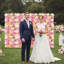 12 panneaux muraux de fleurs artificielles pour décors de mariage