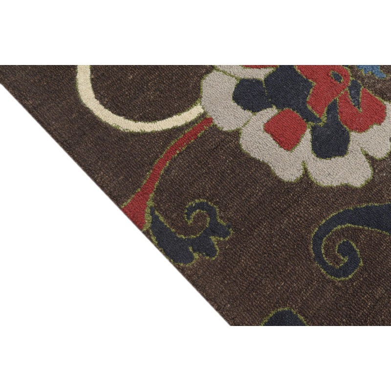 5x8 Pimentel Dark Brown Rug
