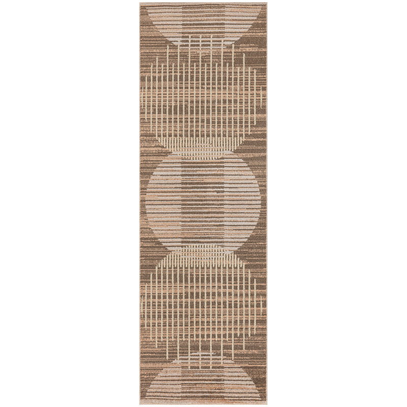 Tapis d'intérieur Mid-Century George Oliver Jeffs, Tapis de couloir 2 pi x 6 pi