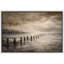 «Moody Coastal Pier», œuvre d'art sur toile encadrée, impression sur toile-921044500-921044507