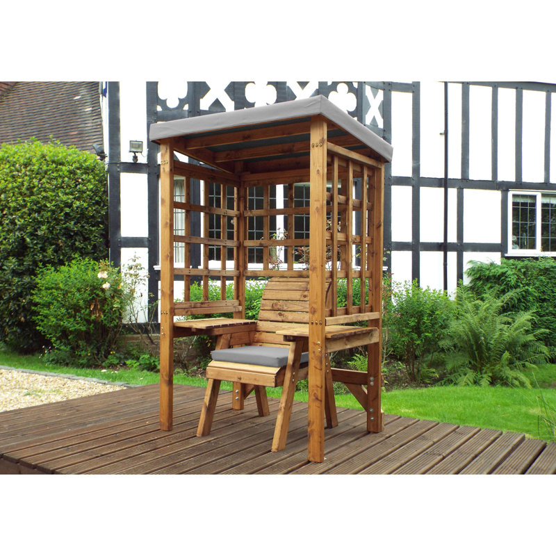 Figueroa Solid Wood Outdoor Bench, Grey