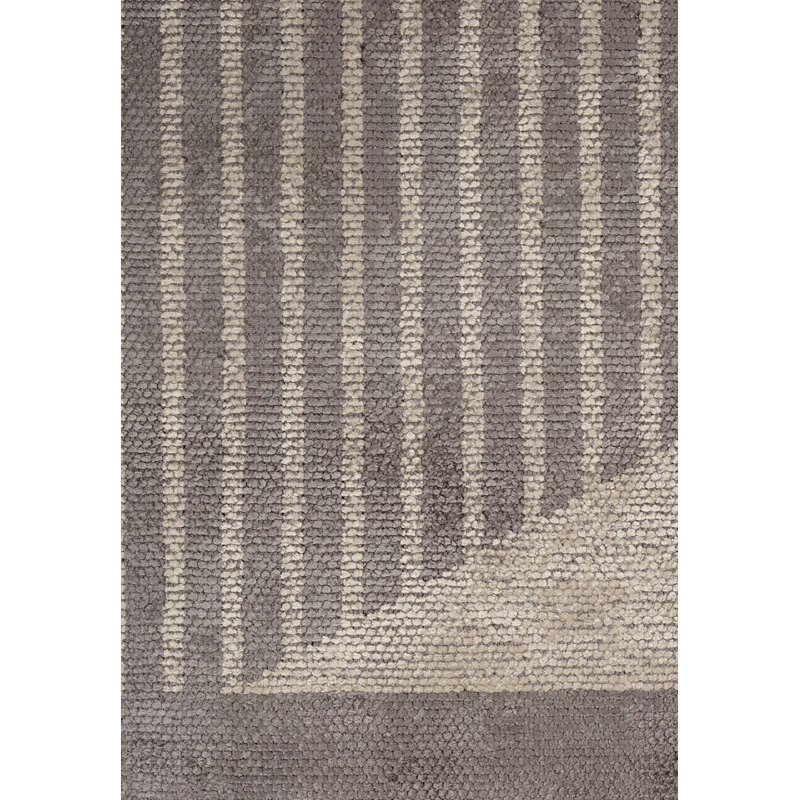 Riplex Geometric Hand Loom Indoor / Outdoor Area Rug, Rectangle 6'7" x 9'10"