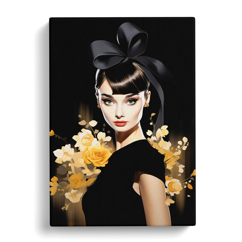 Audrey Hepburn - Wrapped Canvas, 76cm H x 50cm W x 3cm D