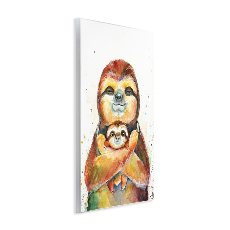 Plaque murale Exotic Xenarthra Sloths, design par Marc Allante, H 15 po x l 10 po