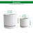 Set of 2 Modern Honeycomb Embossed Ceramic Planter Pots - 4" & 6" with Drainage Hole and Saucer