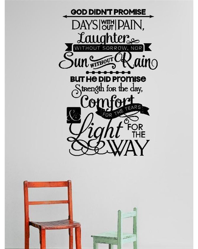 Text & Numbers Non-Wall Damaging Wall Decal