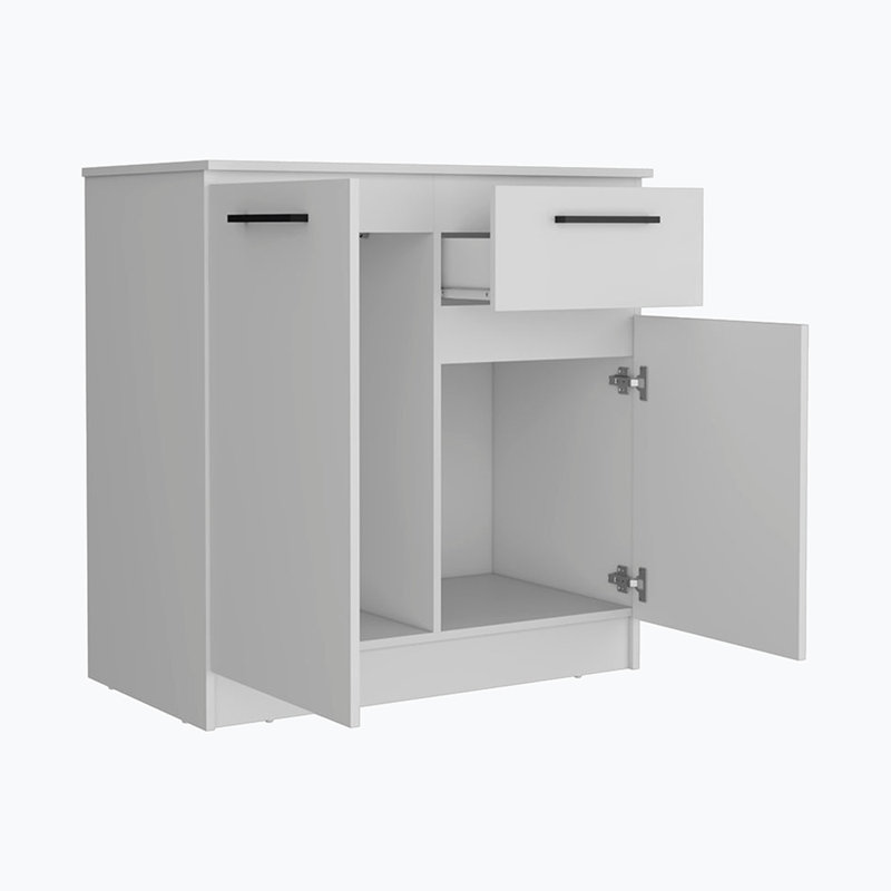Commode 1 tiroir, Blanc