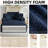 Boneless Oversized Chaise Lounge Chair - Upholstered Couch Cloud Boneless Chair,Deep Seat Sleeper Sofa with Cup Holders and Side Pockets,Comfy Reading Chair for Living Room-1704206051