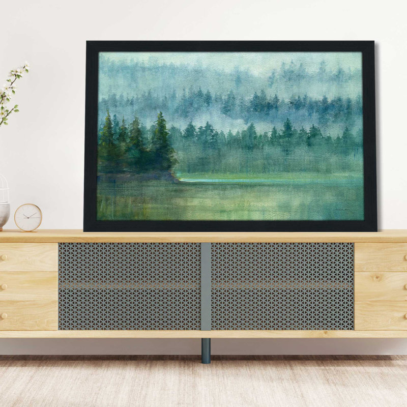 " Around The Point " Painting Print, 49.5" W x 33.5" H, Black Framed