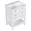 Ensemble de meuble-lavabo simple autoportant 24 po avec plateau en céramique Stearl