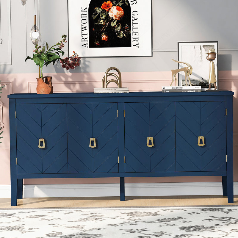 Accent Cabinet, Navy Blue