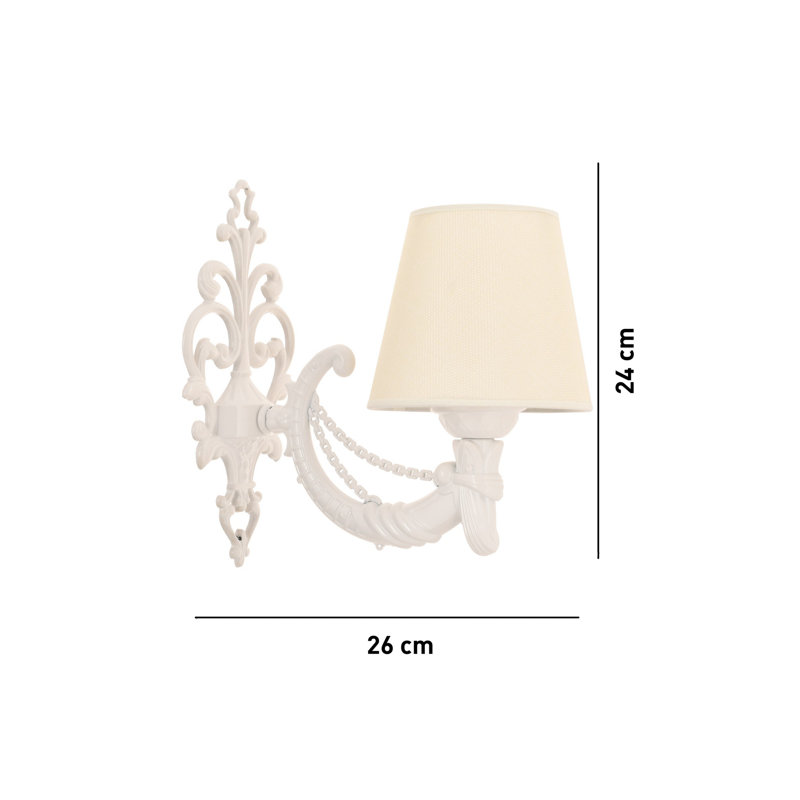 Lampe murale, Blanc