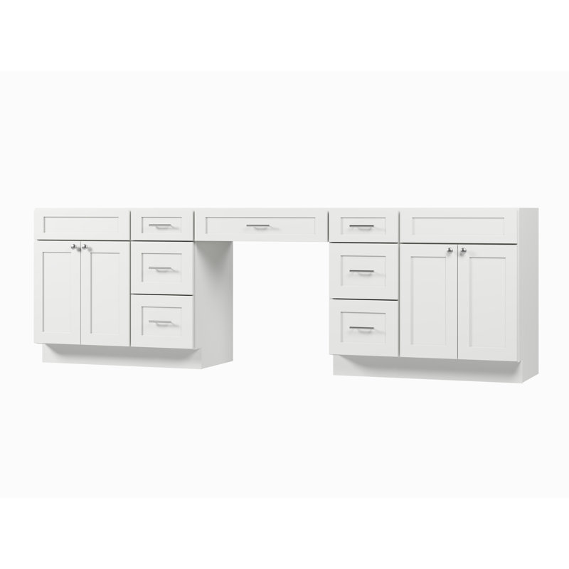 108 Base de meuble-lavabo double 108 seulement, Blanc