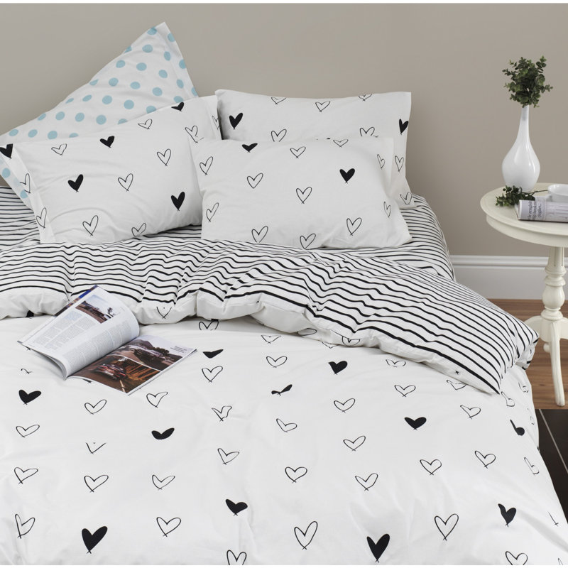 Ensemble de housse de couette 100% coton 3 pièces Edalyn