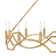Leona Twelve-Light Hand-Leafed Round Chandelier