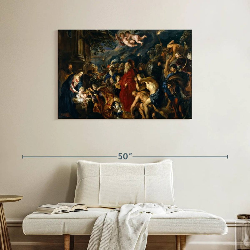 Leisha adoration des mages 1609, H 26 po x l 39 po
