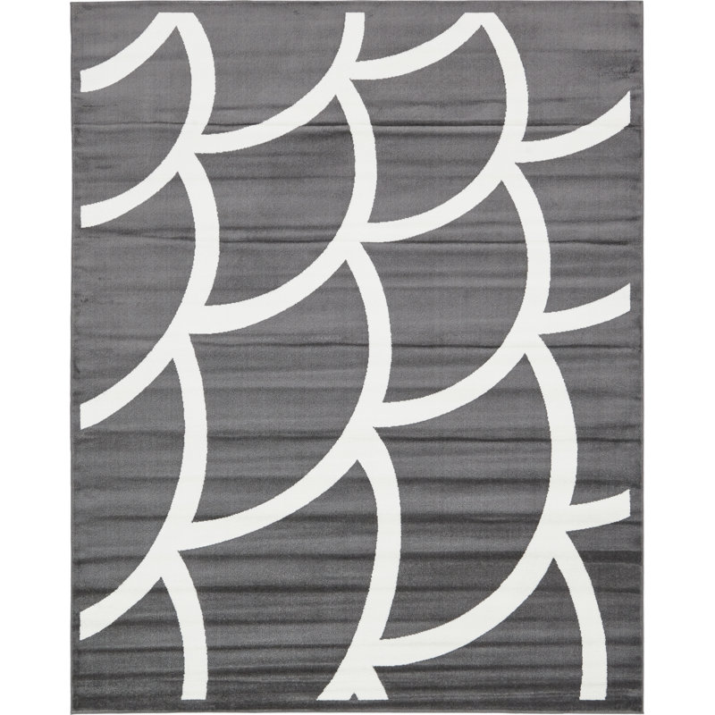 Tapis gris Alhareth, Rectangle 8 pi x 10 pi