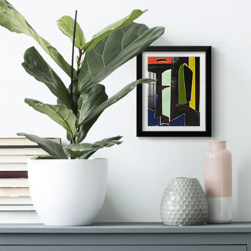 Reproduction d'art encadrée, espagnol, arches, galerie supérieure, H 28,5 po x l 20,5 po, Noir