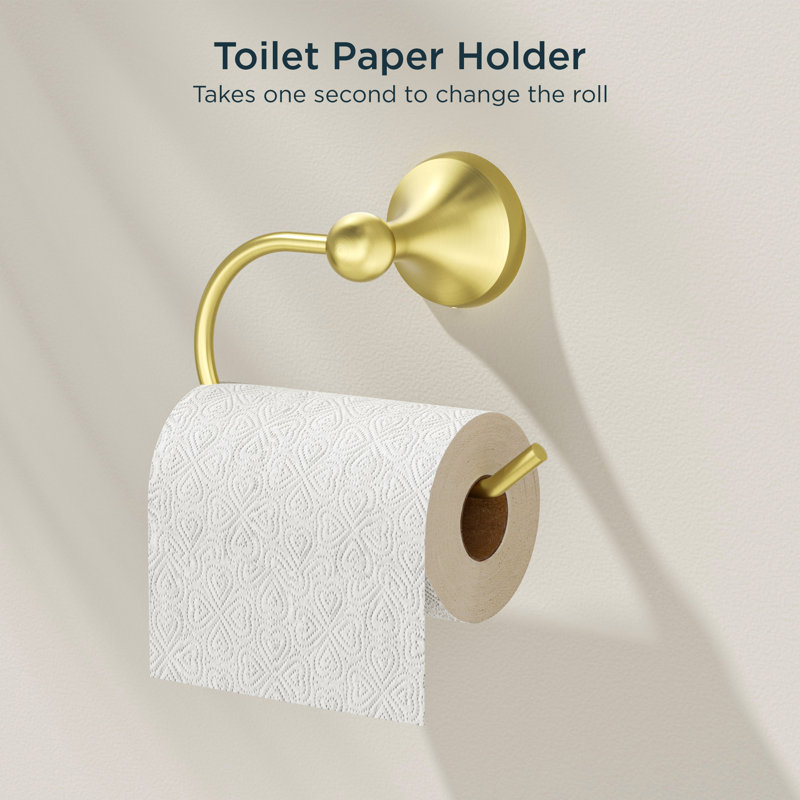 3 - Piece Bathroom Hardware Set, Light Gold
