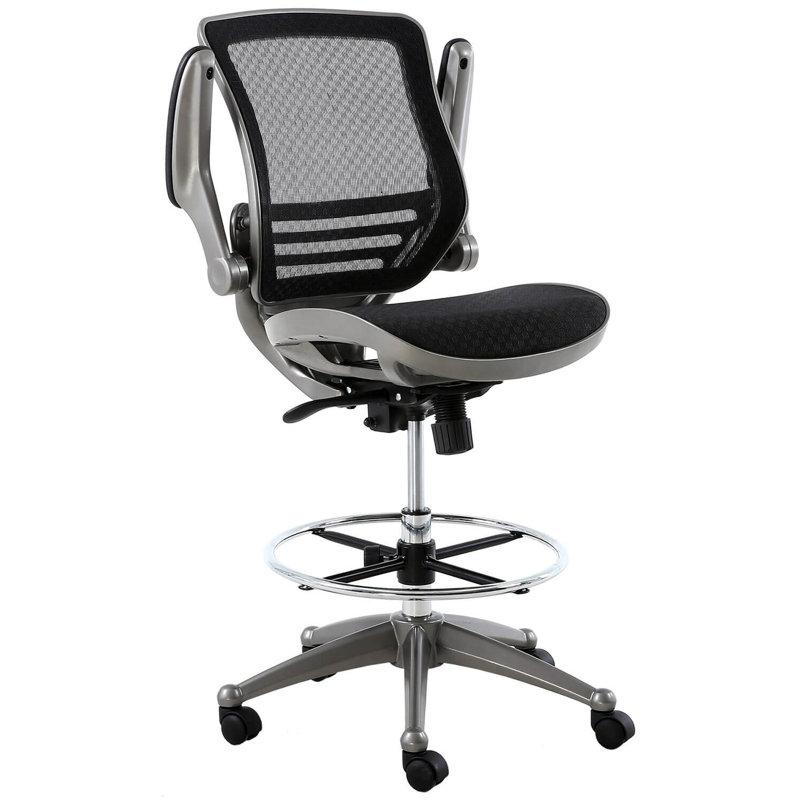 Clementina Heavy Duty Mesh Drafting Chair, Bronze
