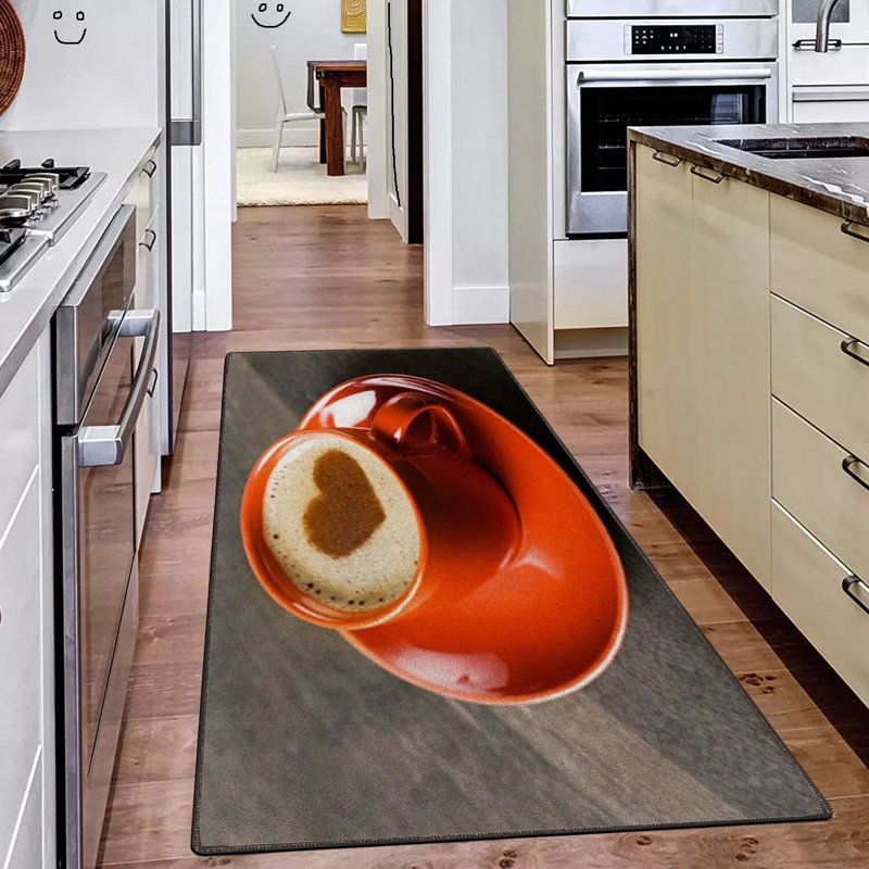 Modern Non Slip Rugs Fruit Mat Kitchen Carpet Hallway Floor Runner Rug Machine Washable Kitchen Door Mat