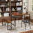 Samir 4-Piece MDF Dining Table Set with Metal Legs-2089923206-2089923215-2089923204