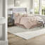 Elegant 7-piece Polyester Bedding Sets, Blush Tufted Design For Home Luxury