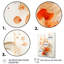Orange symétrique en spirale IV - art mural géométrique-1456604193-1456604203