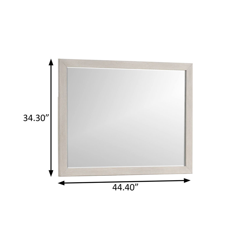 Miroir transitionnel l 44,4 po, gris clair