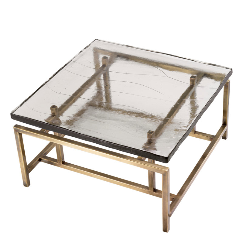 Coffee Table Schlumberg Vintage Brass Finish - Frame