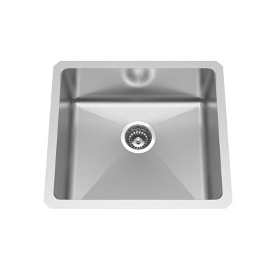 Évier de cuisine encastrable l 25 po x l 19 po en acier inoxydable