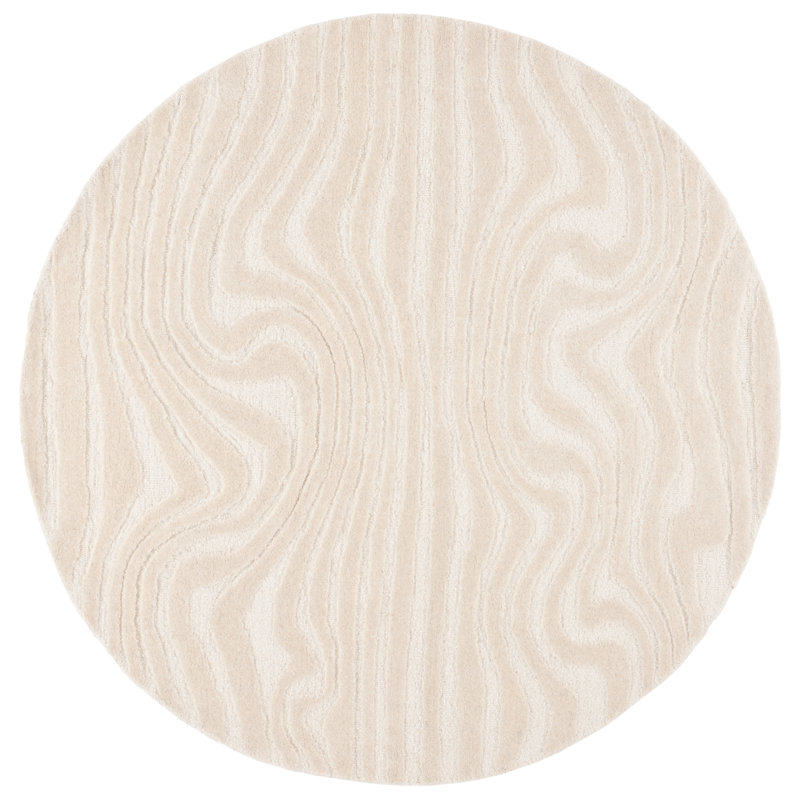 Jamel Hand Tufted Wool & Cotton Solid Color Rug, Round 6'