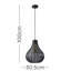 Nampa 1 - Light Black Single Pendant
