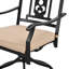 Chaise de patio pivotante avec coussin Rusi-824840704