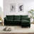 4-piece L-shaped upholstered sectional sofa-1250207755