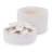 Stoneware Box with Floral Lid Accent