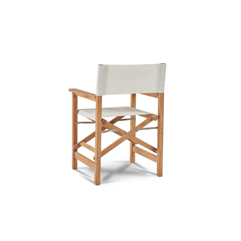 Folding Director Chair, White