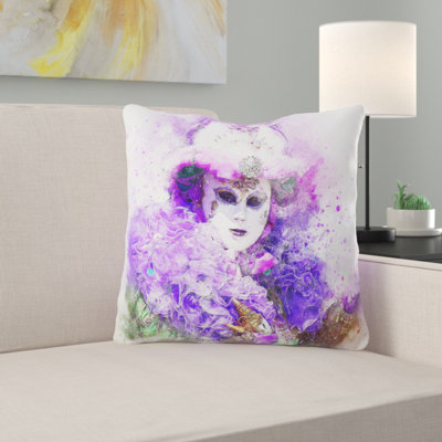 Outdoor Reversible Throw Pillow