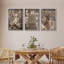 «Neutral Toned Christmas Trio with Santa, Books and Deer Art», reproduction d'art sur toile encadrée 3 pièces-120667432-120667434
