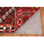 Tapis rouge à motif géométrique traditionnel 7 x 10