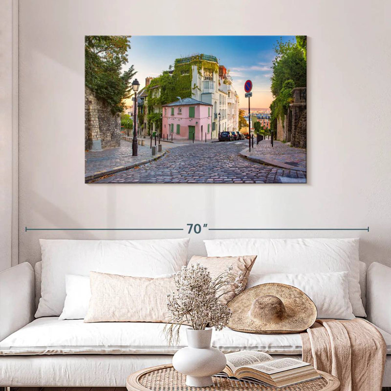 Vieille rue Kavia à Montmartre, H 30 po x l 45 po