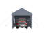 Heavy Duty Carport 10x20, With Canopy & 2 Doors, 4 Vent Windows, Grey For Outdoor Storage Cover Use